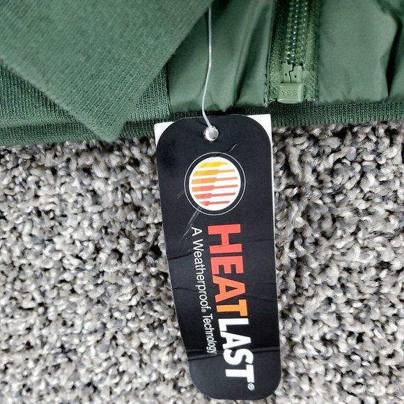 HeatLast Weatherproof Nylon Quilted Packable Bomber Jacket Olive Women's X Large - Picture 11 of 12